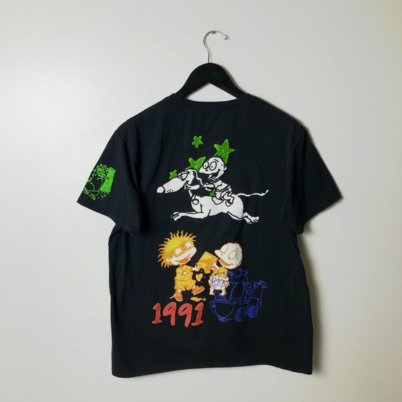 Nickeledeon T Shirt Rugrats Cartoon Characters Double Sided Graphic Tee L - Picture 10 of 14